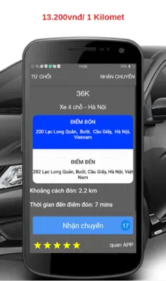 GV Driver - Dành cho tài xế android App screenshot 3